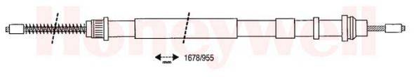 Трос, стояночная тормозная система BENDIX 431100B