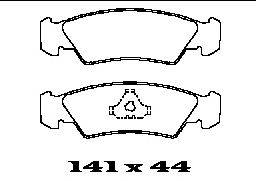 Комплект тормозных колодок, дисковый тормоз FTE BL1264A1