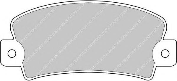 Комплект тормозных колодок, дисковый тормоз FERODO 20139