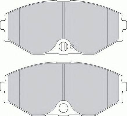Комплект тормозных колодок, дисковый тормоз FERODO 23672