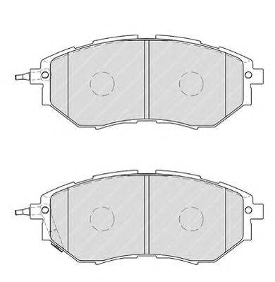 Комплект тормозных колодок, дисковый тормоз FERODO 24223