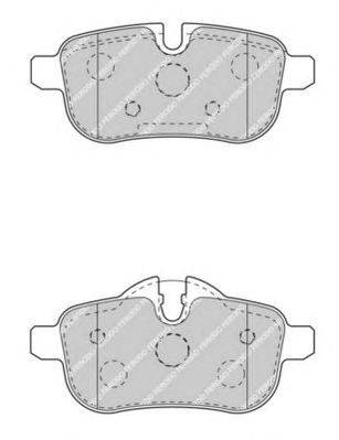Комплект тормозных колодок, дисковый тормоз FERODO FDB4401