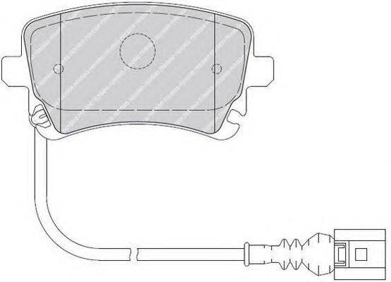 Комплект тормозных колодок, дисковый тормоз FERODO FVR1644