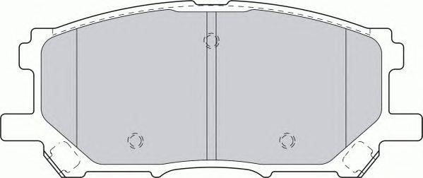 Комплект тормозных колодок, дисковый тормоз FERODO FSL1715