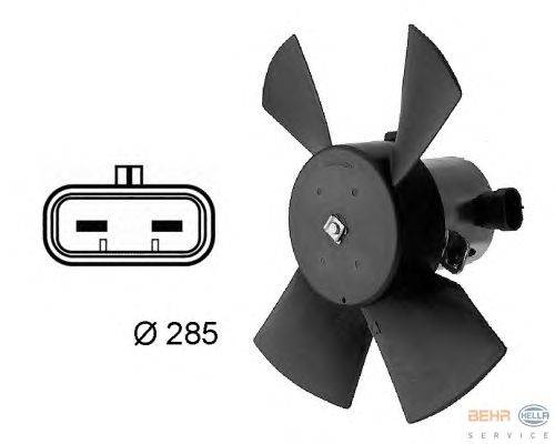 Вентилятор, охлаждение двигателя HELLA 8EW 009 158-701