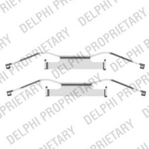 Комплектующие, колодки дискового тормоза DELPHI LX0439