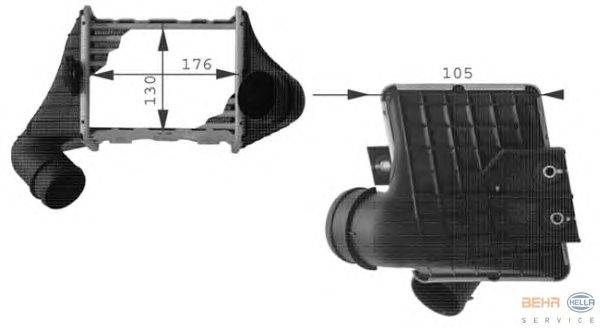 Интеркулер HELLA 8ML 376 724-451