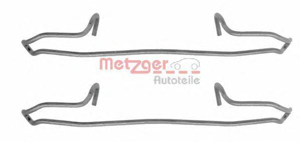 Комплектующие, колодки дискового тормоза METZGER 1091159