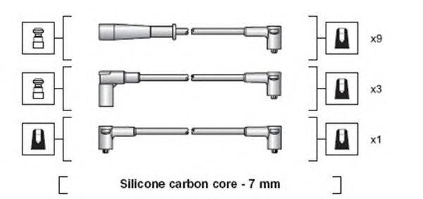 Комплект проводов зажигания MAGNETI MARELLI 941318111107