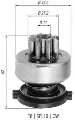 Ведущая шестерня, стартер MAGNETI MARELLI 940113020275