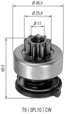 Ведущая шестерня, стартер MAGNETI MARELLI 940113020301