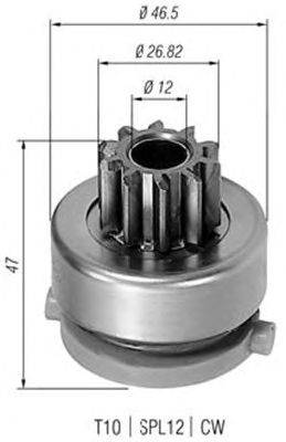 Ведущая шестерня, стартер MAGNETI MARELLI 940113020423