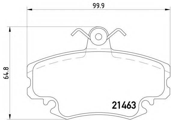 Комплект тормозных колодок, дисковый тормоз RHIAG 13515