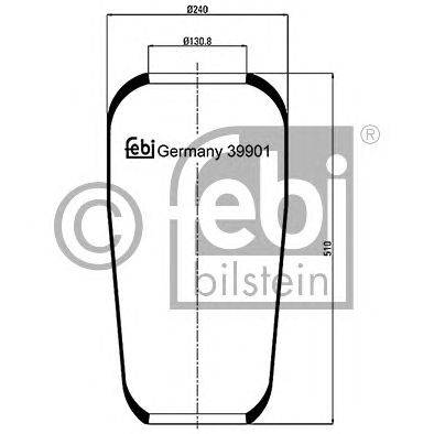 Кожух пневматической рессоры FEBI BILSTEIN 39901