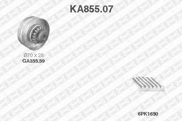 Поликлиновой ременный комплект SNR KA855.07