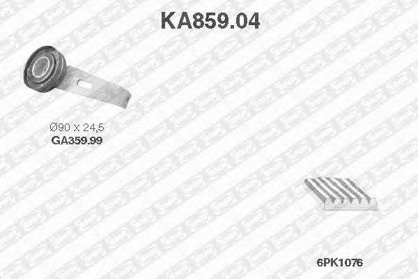 Поликлиновой ременный комплект SNR KA859.04