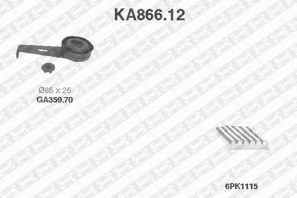 Поликлиновой ременный комплект SNR KA86612
