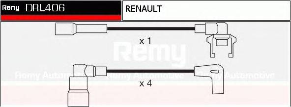 Комплект проводов зажигания DELCO REMY DRL406