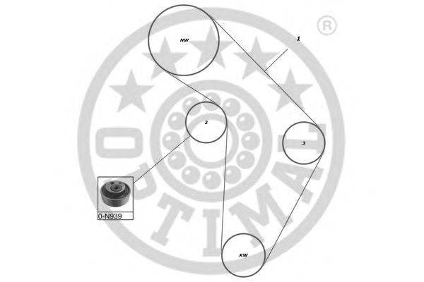 Комплект ремня ГРМ OPTIMAL SK-1130