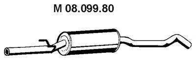 Средний глушитель выхлопных газов EBERSPÄCHER 08.099.80