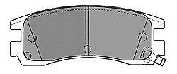 Комплект тормозных колодок, дисковый тормоз MAPCO 56622