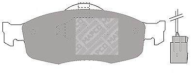 Комплект тормозных колодок, дисковый тормоз MAPCO 180917