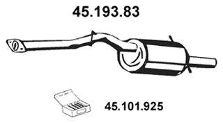 Глушитель выхлопных газов конечный EBERSPÄCHER 45.193.83