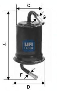 Топливный фильтр UFI 3163900