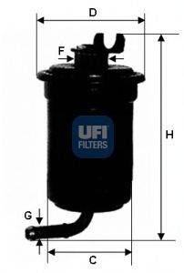 Топливный фильтр UFI 31.695.00