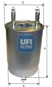 Топливный фильтр UFI 2410800