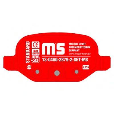 Комплект тормозных колодок, дисковый тормоз MASTER-SPORT 13046028792-SET-MS