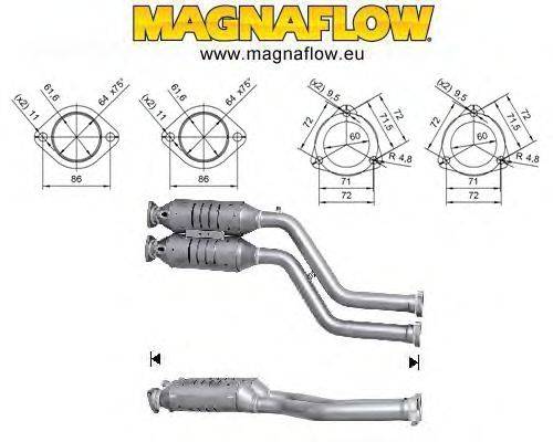 Катализатор MAGNAFLOW 70625