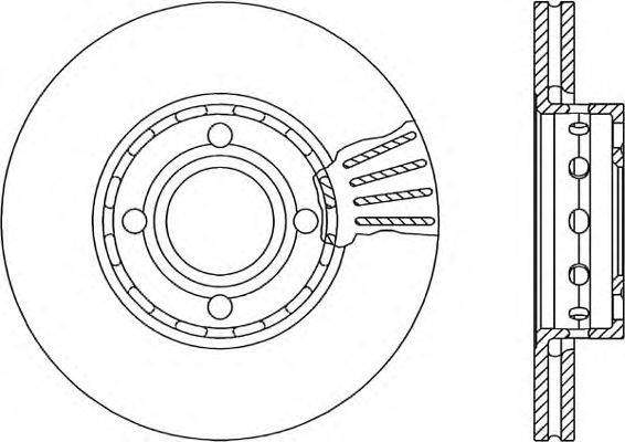 Тормозной диск OPEN PARTS BDR1040.20