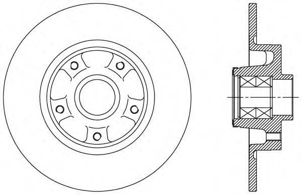 Тормозной диск OPEN PARTS BDA2513.30