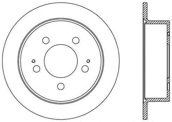 Тормозной диск OPEN PARTS BDA2527.10