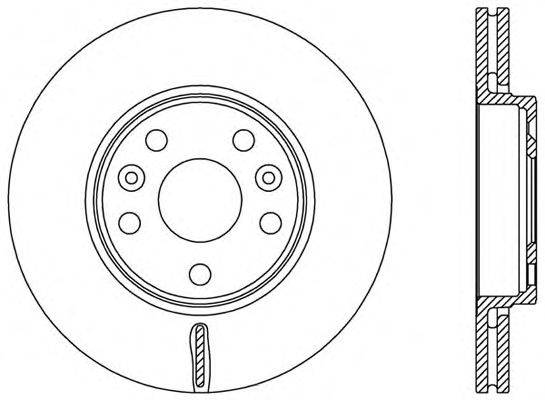 Тормозной диск OPEN PARTS BDA2528.20