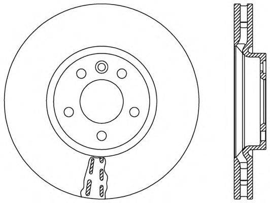 Тормозной диск OPEN PARTS BDA2572.20