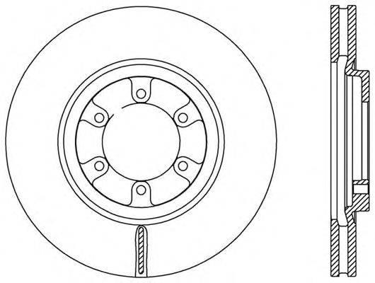 Тормозной диск OPEN PARTS BDA2585.20