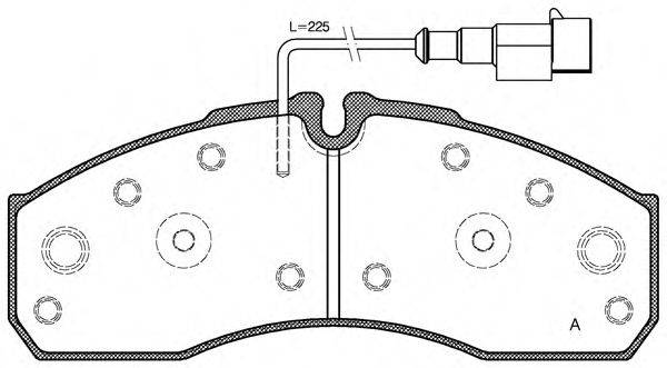 Комплект тормозных колодок, дисковый тормоз OPEN PARTS BPA0651.42