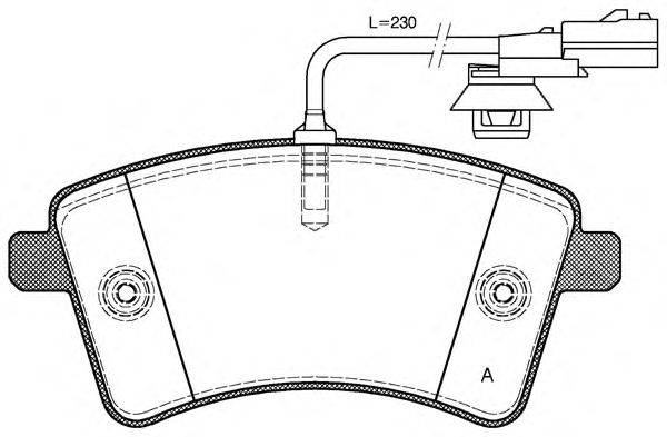Комплект тормозных колодок, дисковый тормоз OPEN PARTS BPA1351.01