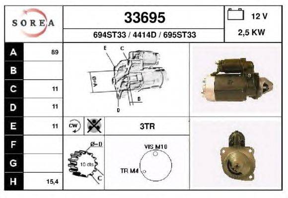 Стартер EAI 33695