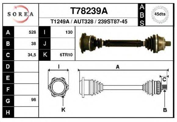 Приводной вал EAI T78239A