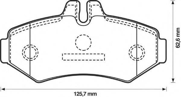 Комплект тормозных колодок, дисковый тормоз STOP 571950S