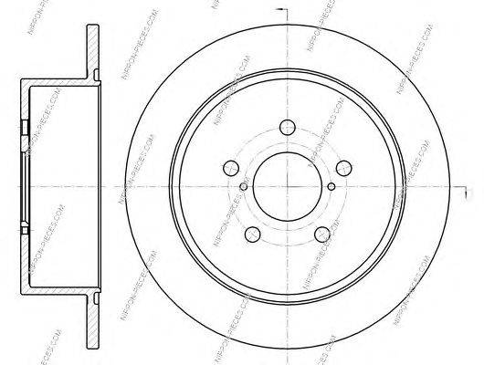 Тормозной диск NPS 6107706