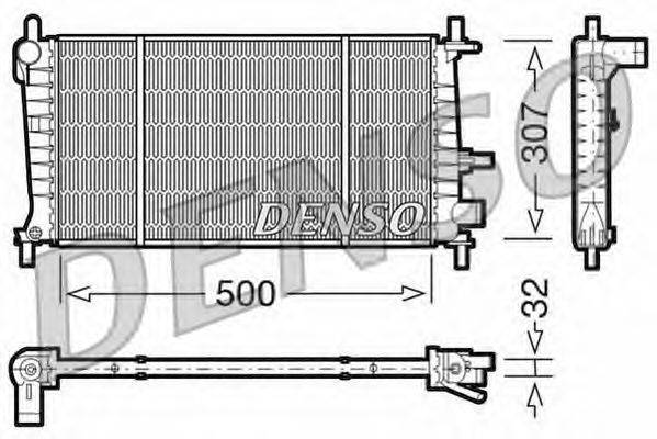 Радиатор, охлаждение двигателя NPS 8MK376707321