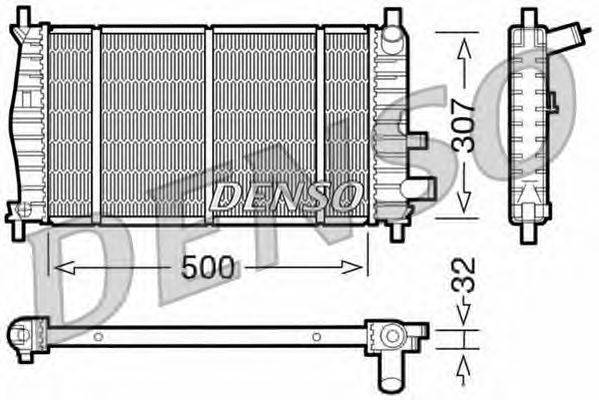 Радиатор, охлаждение двигателя NPS 50131