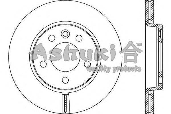 Тормозной диск ASHUKI QV605-03