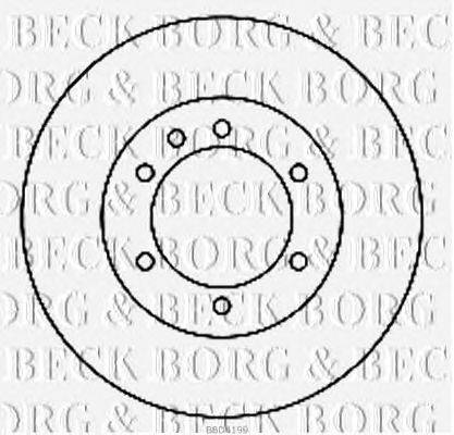 Тормозной диск BORG & BECK BBD4199