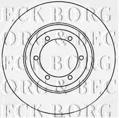 Тормозной диск BORG & BECK BBD4929
