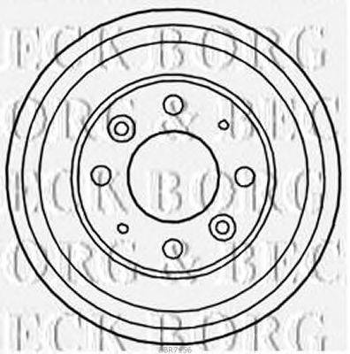 Тормозной барабан BORG & BECK BBR7156